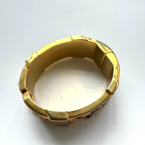 JCrew Leopard Cowhide Cuff Bracelet - Picture 4 of 6